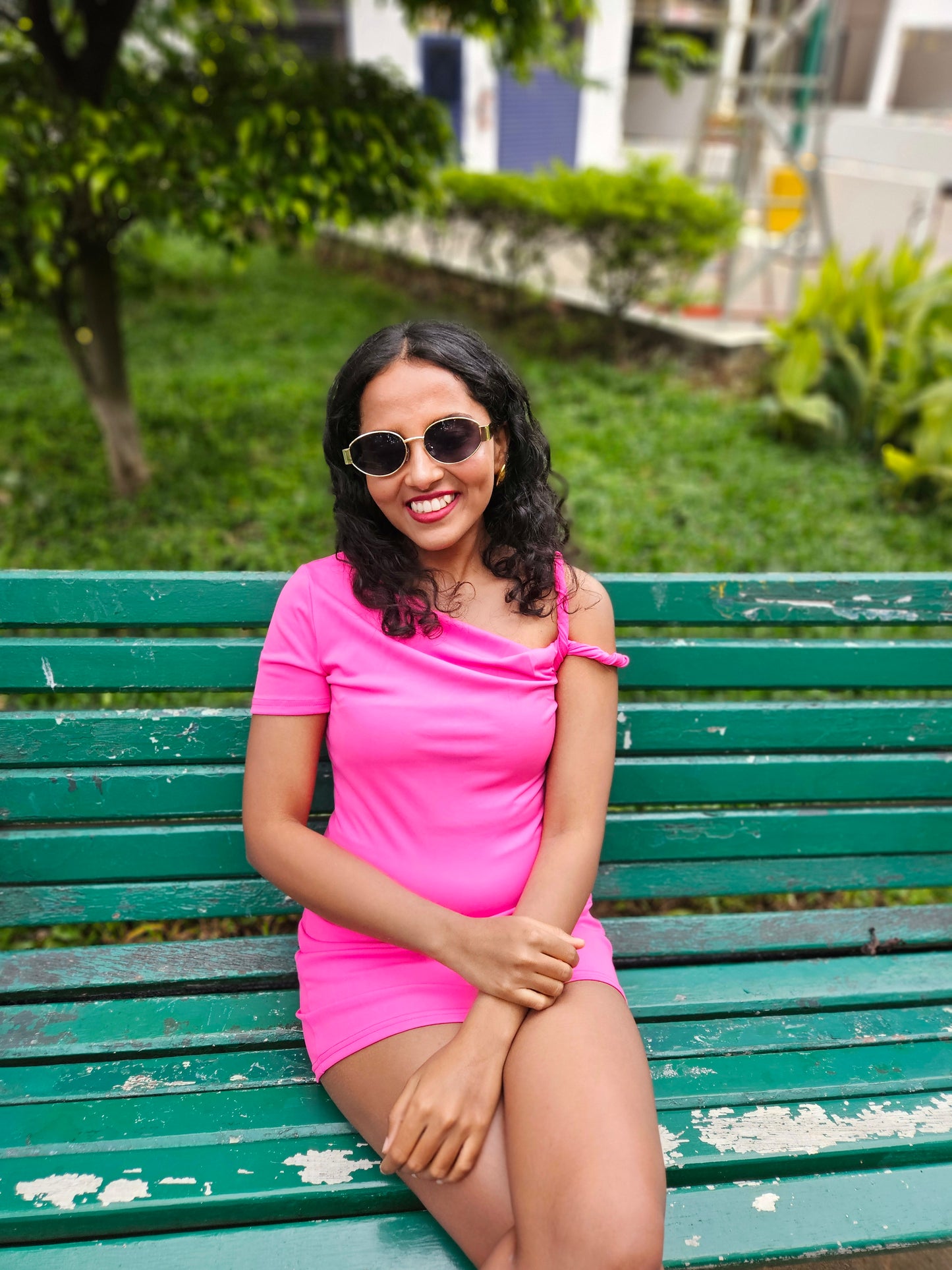 Edge Slip Mini Dress