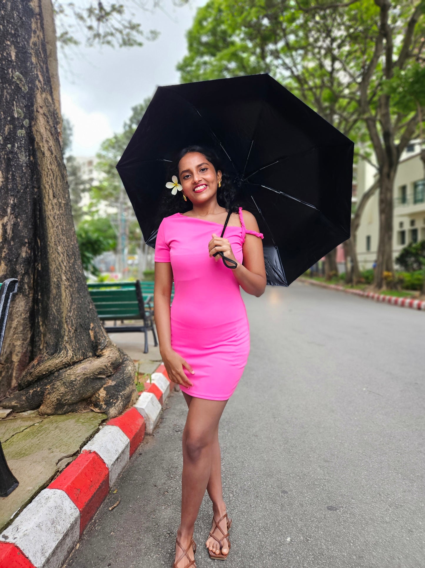 Edge Slip Mini Dress